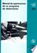 Manual de operaciones de un programa de observación