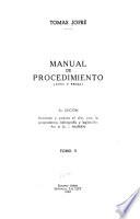 Manual de procedimiento (civil y penal)
