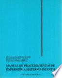 Manual de procedimientos de enfermería materno-infantil