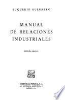 Manual de relaciones industriales