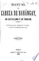 Manual del Cabeza de barangay, en castellano y en tagalog