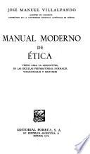 Manual moderno de ética