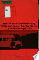 Manual para conductores de vehículos para el transporte de trabajadores agrícolas