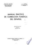 Manual práctico de corrección fonética del español