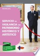 Manual. Servicio de vigilancia del patrimonio histórico y artístico