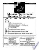 Manual técnico de gestión municipal