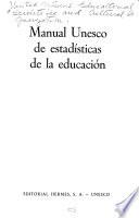 Manual Unesco de estadísticas de la educación