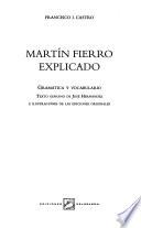 Martín Fierro explicado