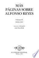 Más páginas sobre Alfonso Reyes