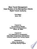 Mass Transit Management