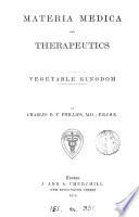 Materia Medica and Therapeutics