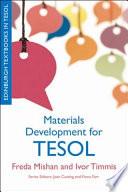 Materials development for TESOL