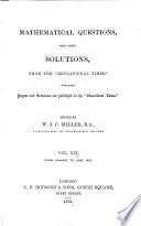 Mathematical Questions with Their Solutions