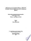 Matrimonio en la Ciudad de México, 1568-1577