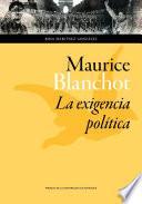 Maurice Blanchot: la exigencia política