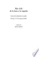 Max Aub de la farsa a la tragedia