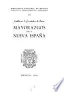 Mayorazgos de la Nueva España