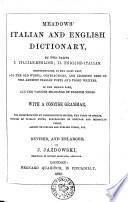 Meadows' Italian and English Dictionary