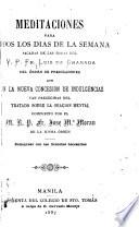 Meditaciónes para todos los días de la semana ...