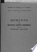 Mémento des principales données économiques de la République malgache