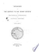 Memoirs of the Bernice Pauahi Bishop Museum of Polynesian Ethnology and Natural History