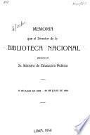 Memoria - Biblioteca Nacional