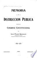 Memoria de educación pública