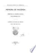 Memoria de hacienda