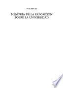 Memoria de la Exposición sobre la Universidad