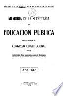 Memoria de la Secretaría de Educación Pública