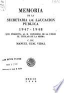Memoria de la Secretaría de Educación Pública