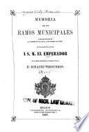 Memoria de los ramos municipales correspondiente al semestre de ...