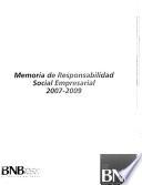 Memoria de responsabilidad social empresarial 2007-2009