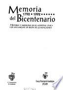 Memoria del bicentenario, 1792-1992
