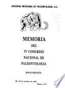 Memoria del ... Congreso Nacional de Paleontología