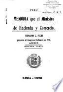 Memoria del Ministerio de Hacienda y Comercio