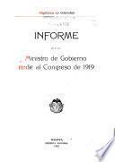 Memoria del Ministro de Gobierno al Congreso de ...