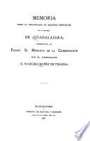 Memoria sobre la organización de distritos minicipales en la Provincia de Guadalajara