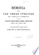 Memoria sobre las obras públicas desde 1o de Enero de 1873 á 31 de Diciembre de 1881