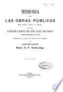 Memoria sobre las obras públicas...