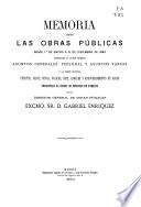 Memoria sobre las obras públicas...