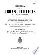 Memoria sobre las obras públicas...