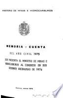 Memoria y cuenta - Ministerio de Minas e Hidrocarburos