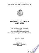Memoria y cuenta - Ministerio del Ambiente y de los Recursos Naturales Renovables