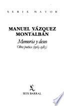 Memoria y deseo