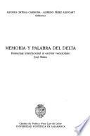 Memoria y palabra del delta