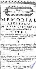 Memorial ajustado del pleyto, y juycio de Tenuta, que pende en el Consejo entre don Antonio de Aponte Ulloa y Carvajal Paredes Roi y Guzmàn ... y don Pedro Joseph Topete, como marido de ... Isabel de Aponte Ulloa Carvajal Paredes y Guzman ... y por muerte de la referida, como padre, y ... administrador de ... Joachin Topete Ulloa Carvajal Paredes Cordova y Guzman ... y ... Fernando de Aponte y Neyra ... y ... Fernando de Aponte Ulloa y Carvajal ...