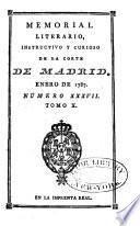 Memorial literario instructivo y curioso de la Corte de Madrid