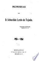 Memorias de D. Sebastián Lerdo de Tejada