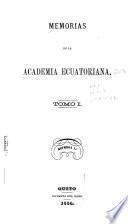 Memorias de la Academia Ecuatoriana correspondiente de la Española